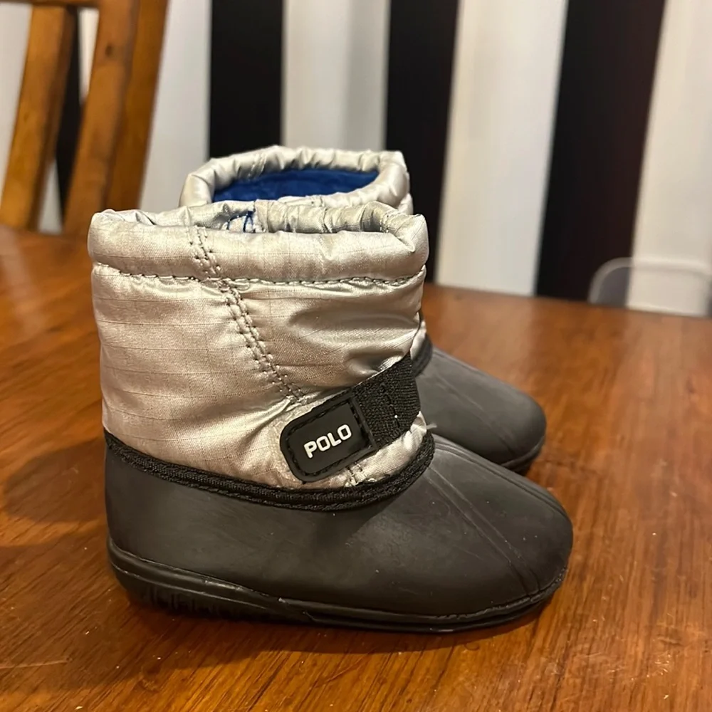 Polo Ralph Lauren Whistler Winter Shoes Boots Crib Booties Boys Girls Baby Sz 1